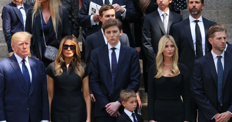 Melania mother Amalija Knavs Died attends mother's funeral Melania, Donald and Barron Trump gathered in Palm Beach